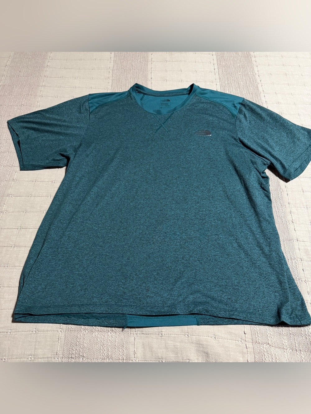 The North Face FlashDry Men's Teal Blue/Green Breathable Crew Neck Tee Size XL